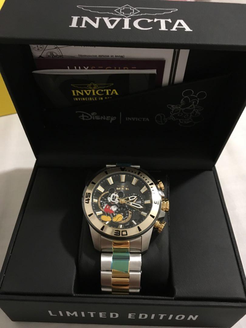 Limited Edition Mickey Mouse Invicta, Men's Fashion, Watches ...