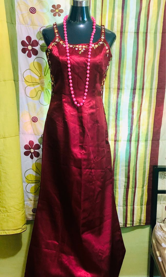 maroon filipiniana