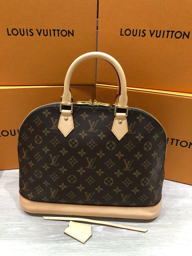 Louis Vuitton Alma MM Monogram Bag, Luxury, Bags & Wallets on