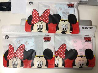 Mickey or Minnie kids breathable reusable Mask, 6R1(5Pcs/Packet)
