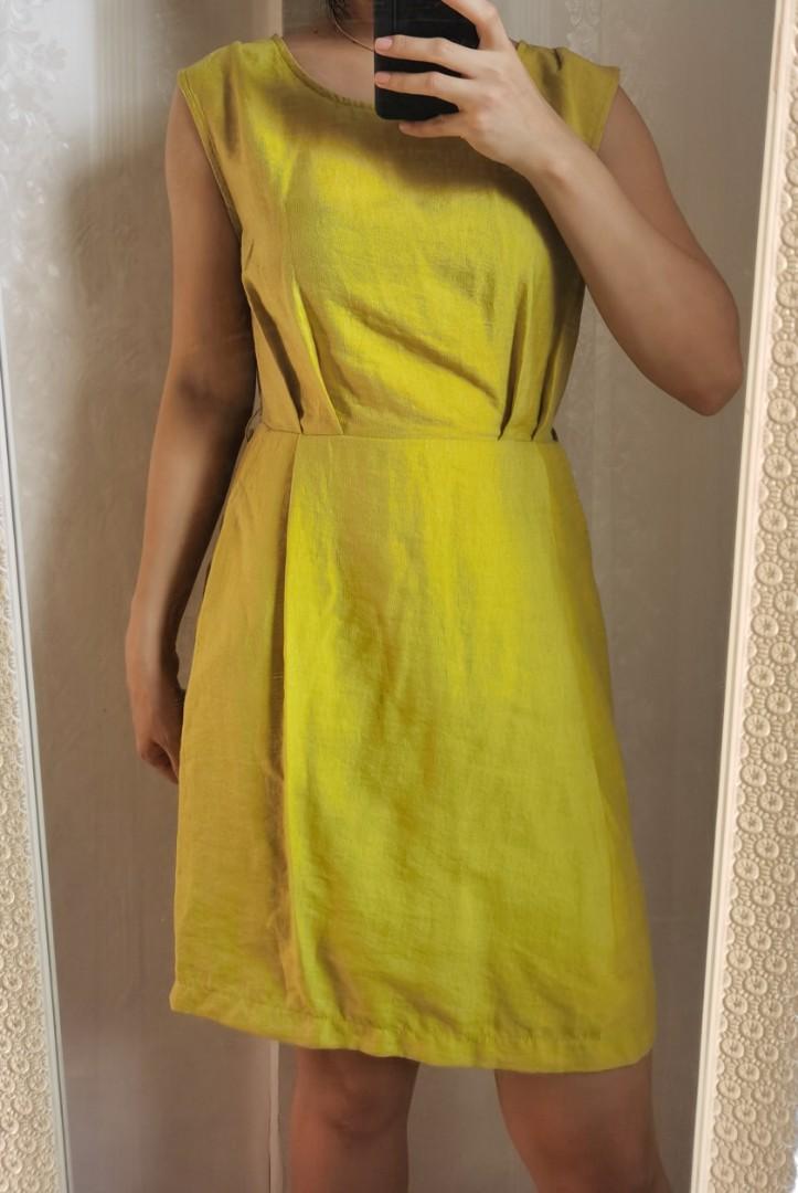 yellow sunday dress
