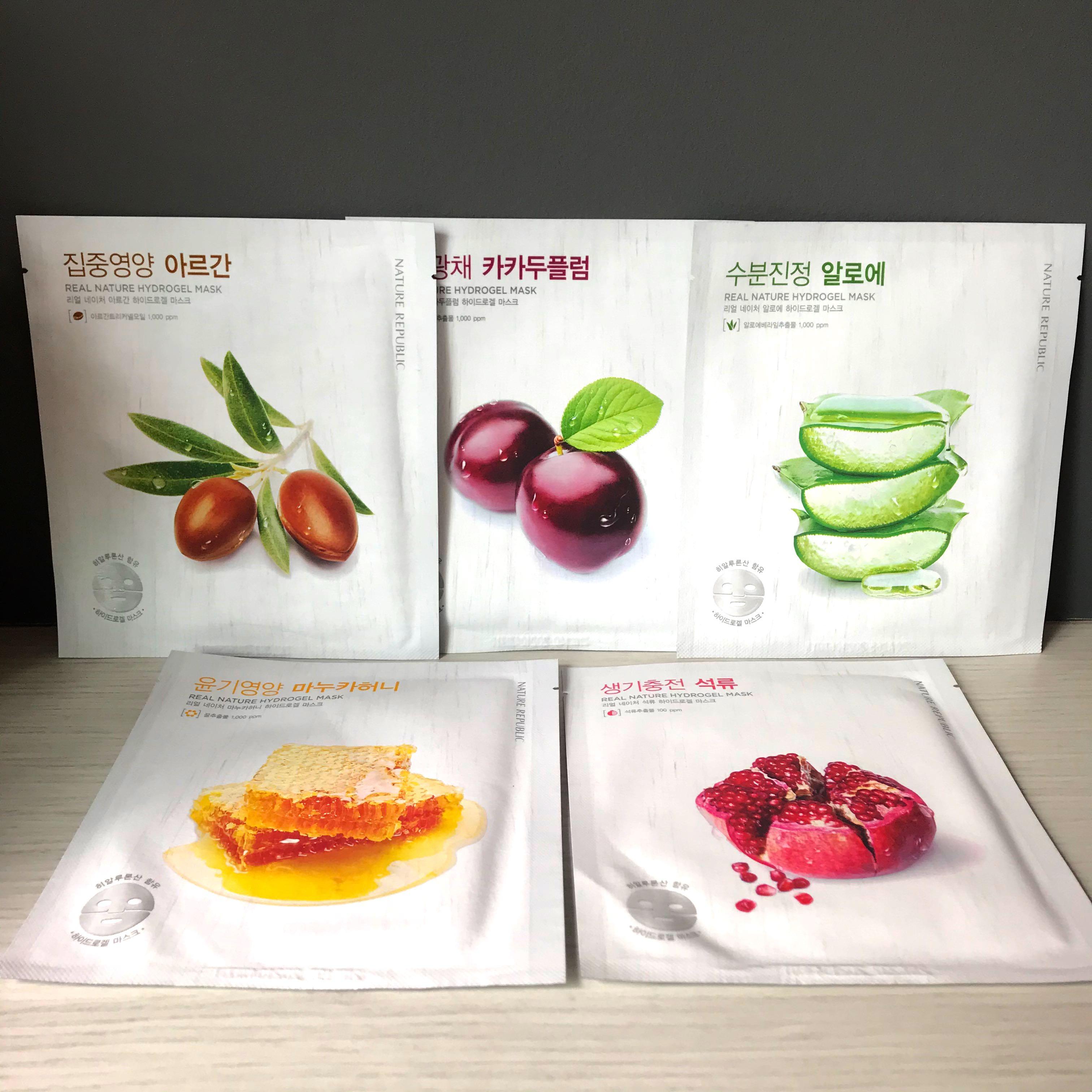 Nature Republic Hydrogel Mask Health Beauty Face Skin Care On Carousell
