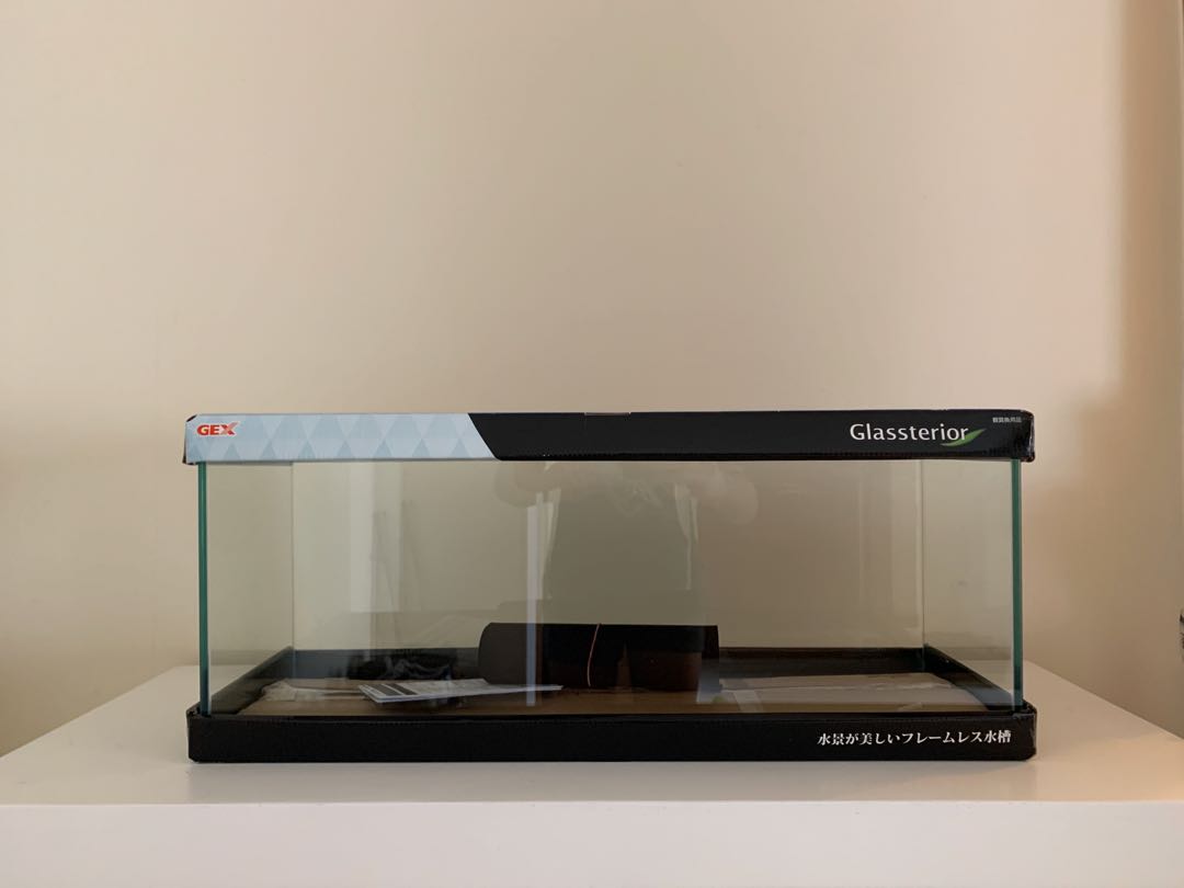 NEW Fish Tank GEX Glassterior 600 Slim 600x200x250 (LxBxH), Pet ...