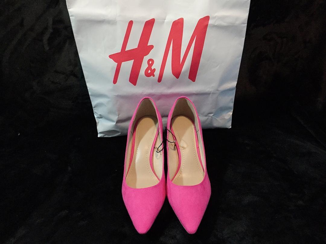 h&m pink heels