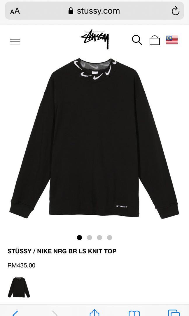 Nike X Stussy NRG Long sleeve Knit Top, Men's Fashion, Tops & Sets