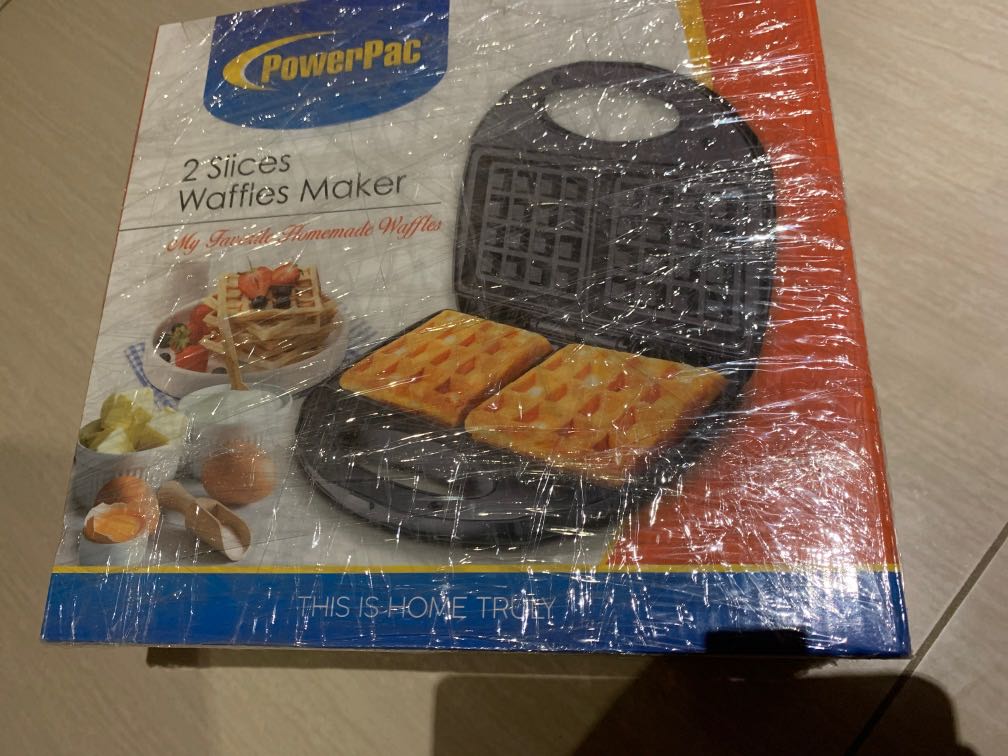PowerPac 2 slices Waffles Maker, TV & Home Appliances, Kitchen