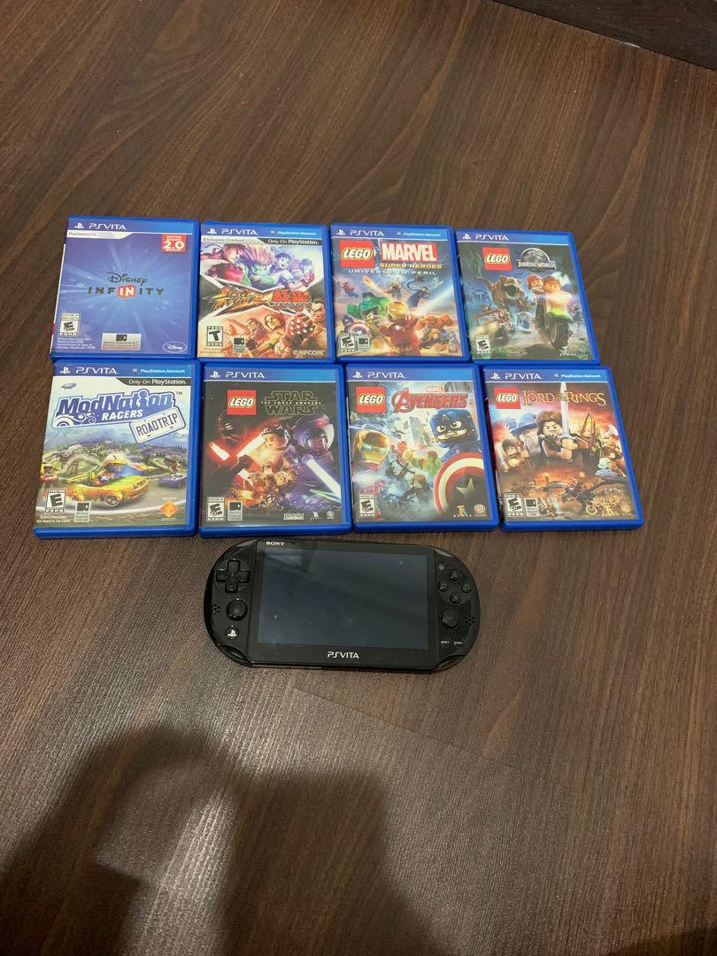 PS vita slim with 8 games, Video Gaming, Video Game Consoles, PlayStation  on Carousell