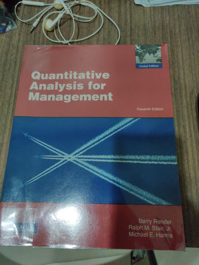 Quantitative Analysis Books Stationery Textbooks Tertiary On Carousell
