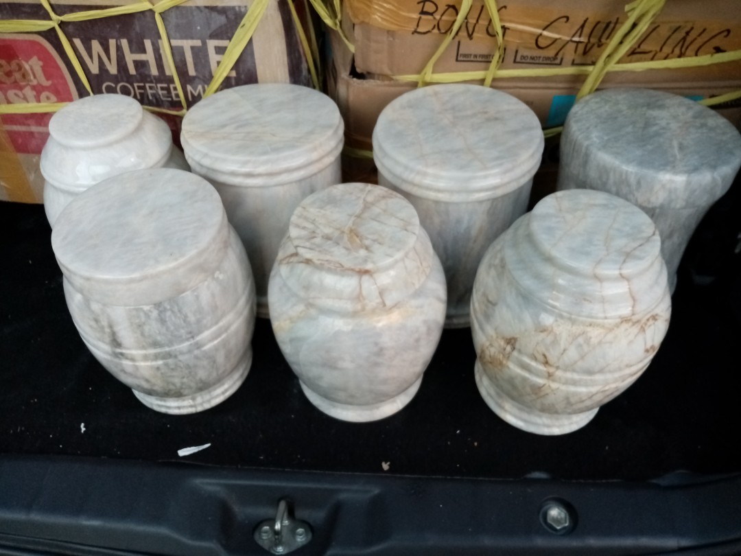 Romblon Marble Crematory Urn and Keepsake, Hobbies & Toys, Stationary