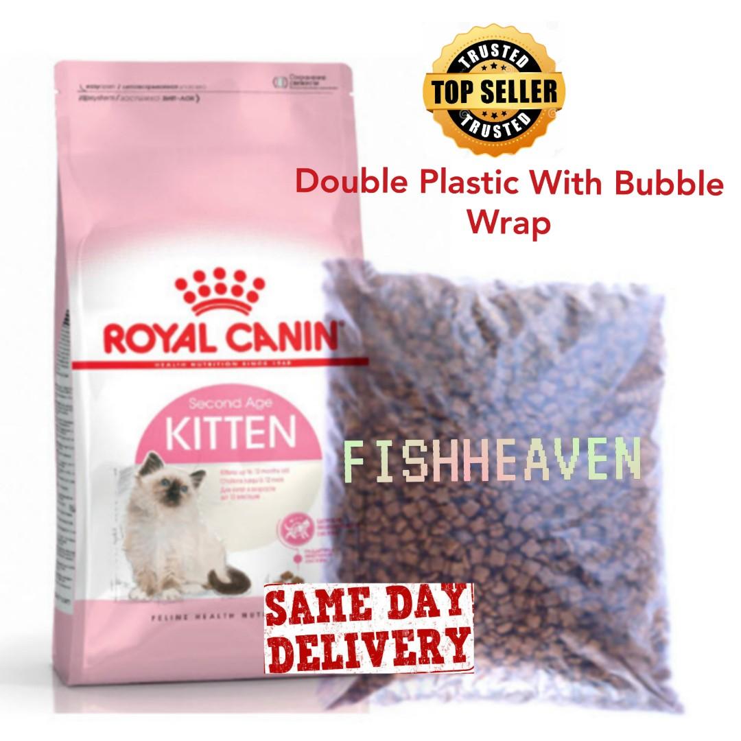 Royal Canin Kitten Second Age Food Anak Kucing Repack 1kg Pet Supplies Pet Food On Carousell