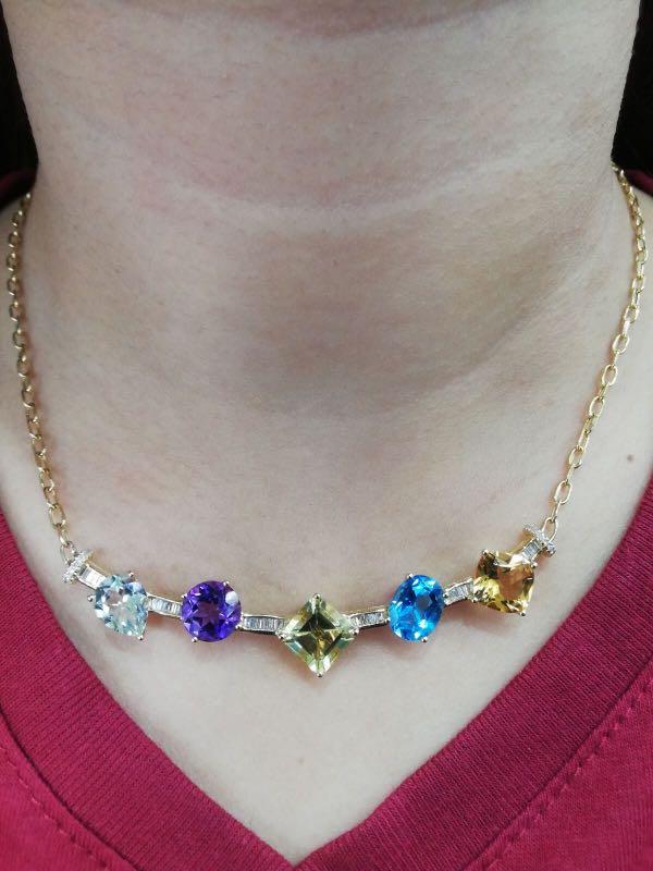 sapphire necklace cheap