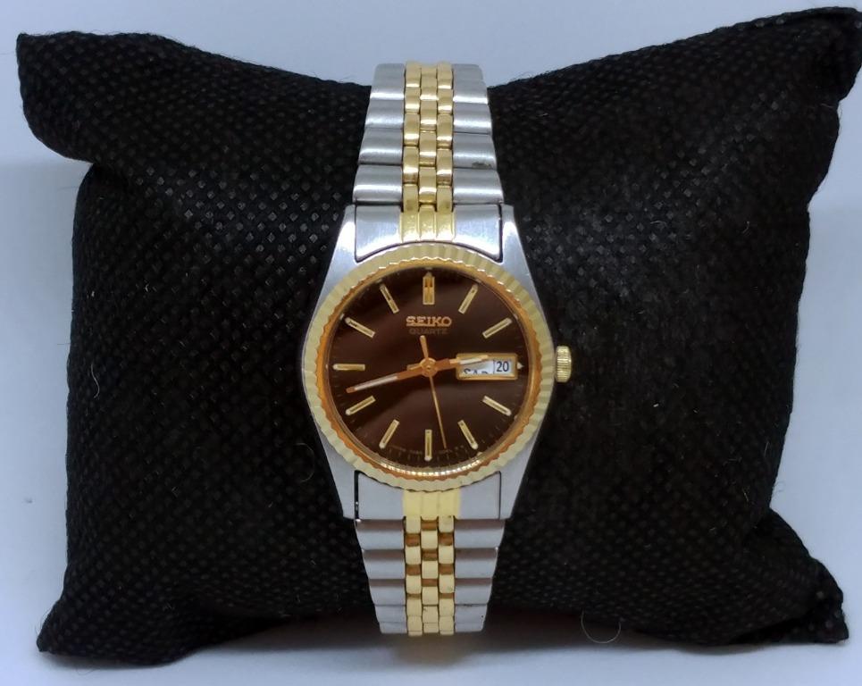 Seiko watch gold and 2025 silver