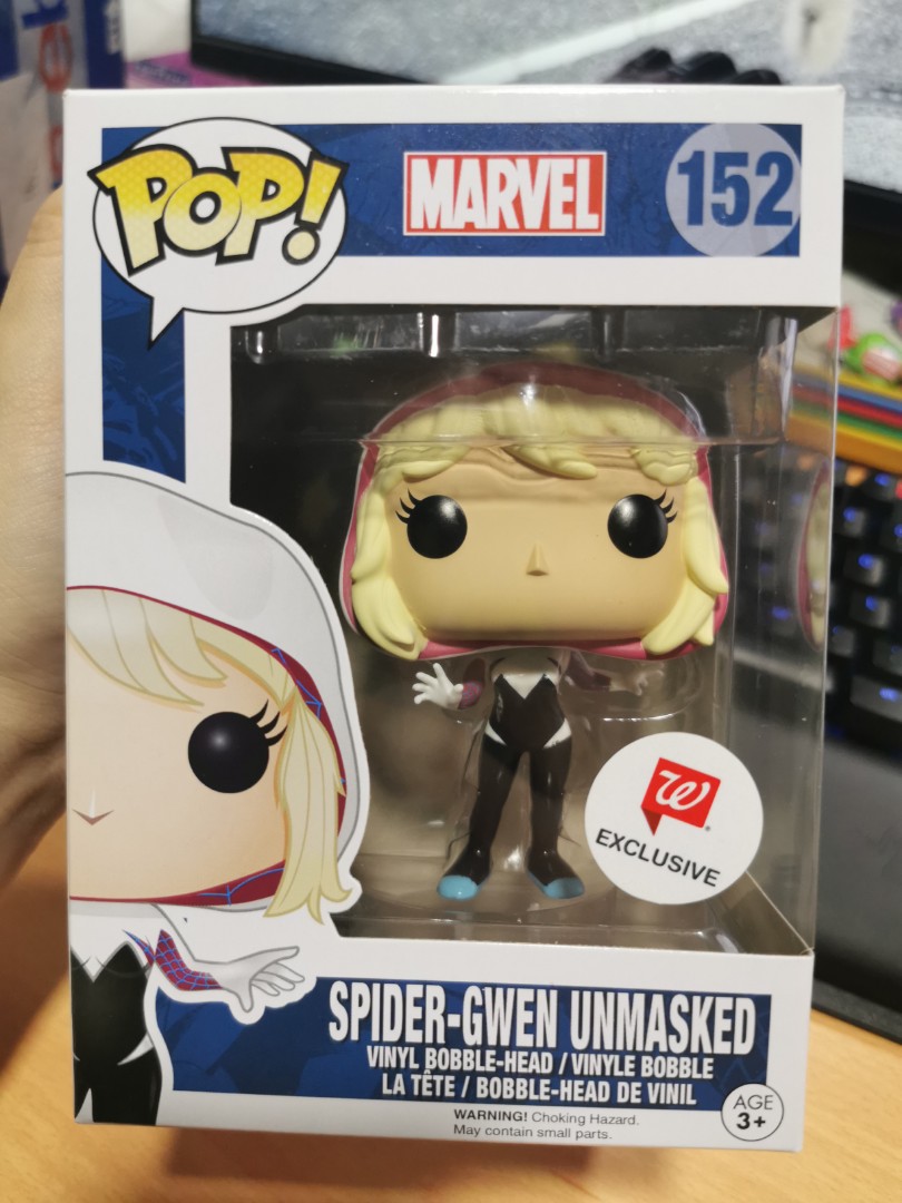 spider gwen unmasked pop
