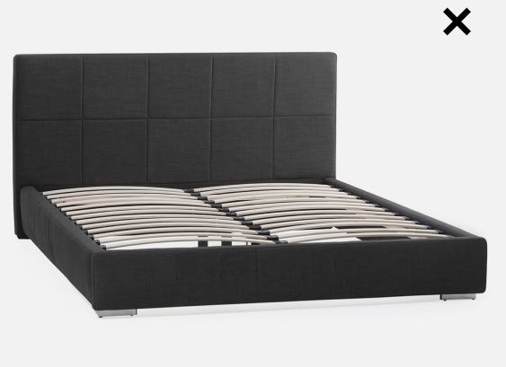Structube Villa Double Bed Frames, Gray , 2 available