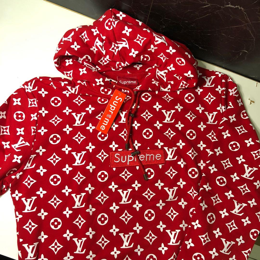 SUPREME X LV TEDDY BEAR, Men's Fashion, Tops & Sets, Hoodies on Carousell