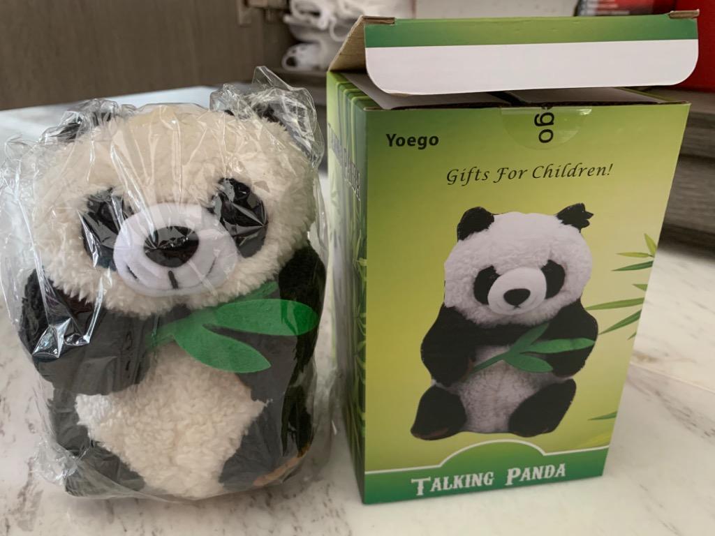 Talking panda toy shop