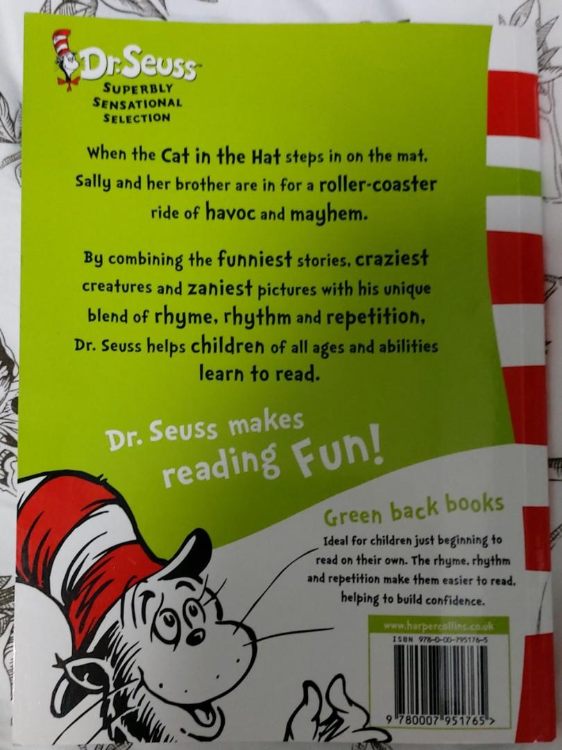 The Cat in the Hat 英文書 rhyme goodbyeapril, 興趣及遊戲, 手作＆自家設計, 文具 Carousell