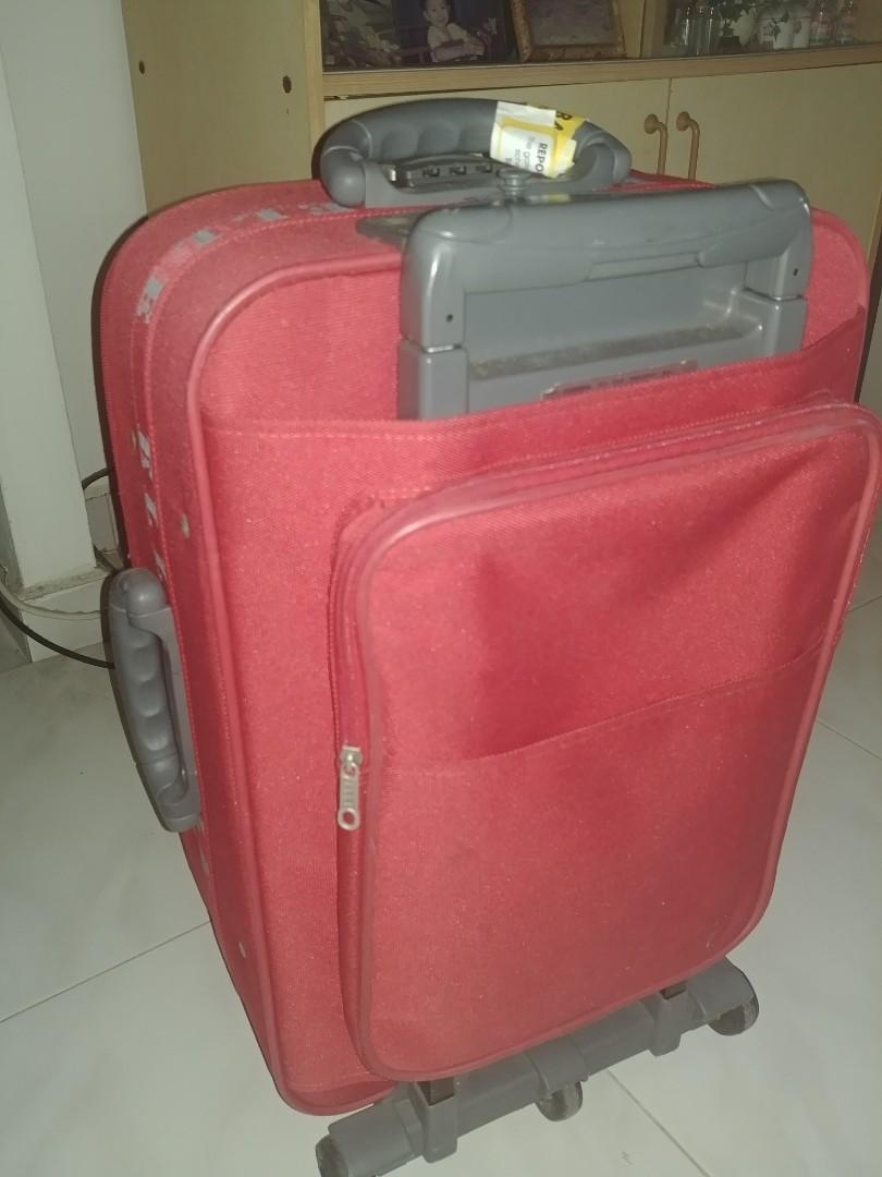 elle luggage pink