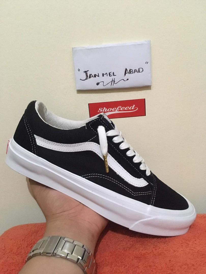 vans black og old skool lx sneakers