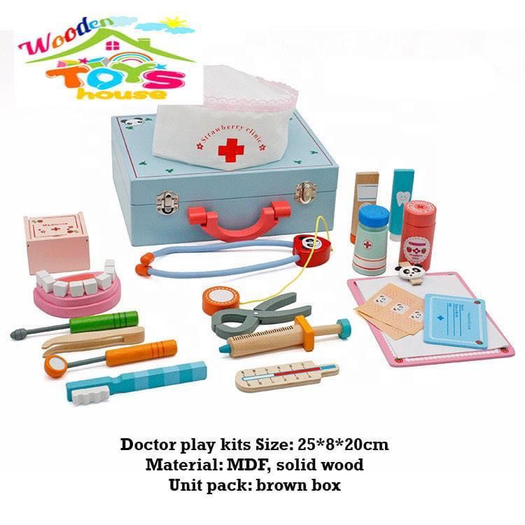 wooden doctor set