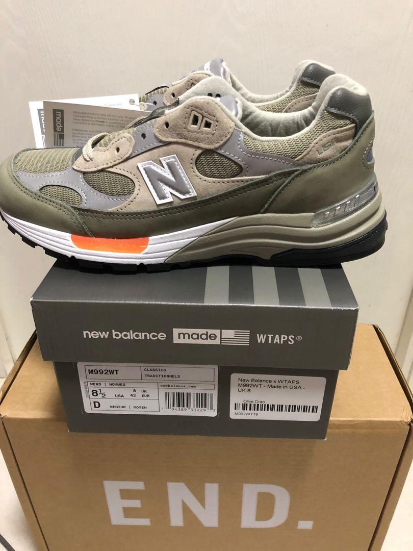 Wtaps x new Balance m992wt, 男裝, 鞋 