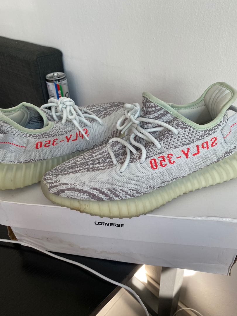 WTS Yeezy blue tints US9 USED, Men's 