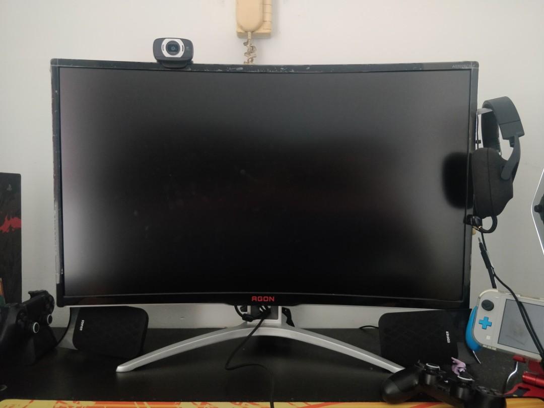 Aoc Agon Ag322fcx Computers Tech Parts Accessories Monitor Screens On Carousell