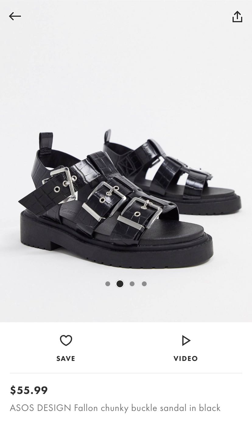 chunky buckle sandals