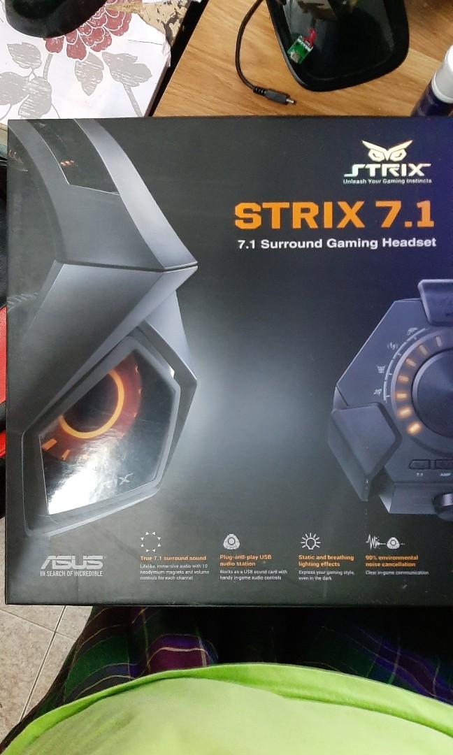 Asus strix 7.1 Audio Headphones Headsets on Carousell