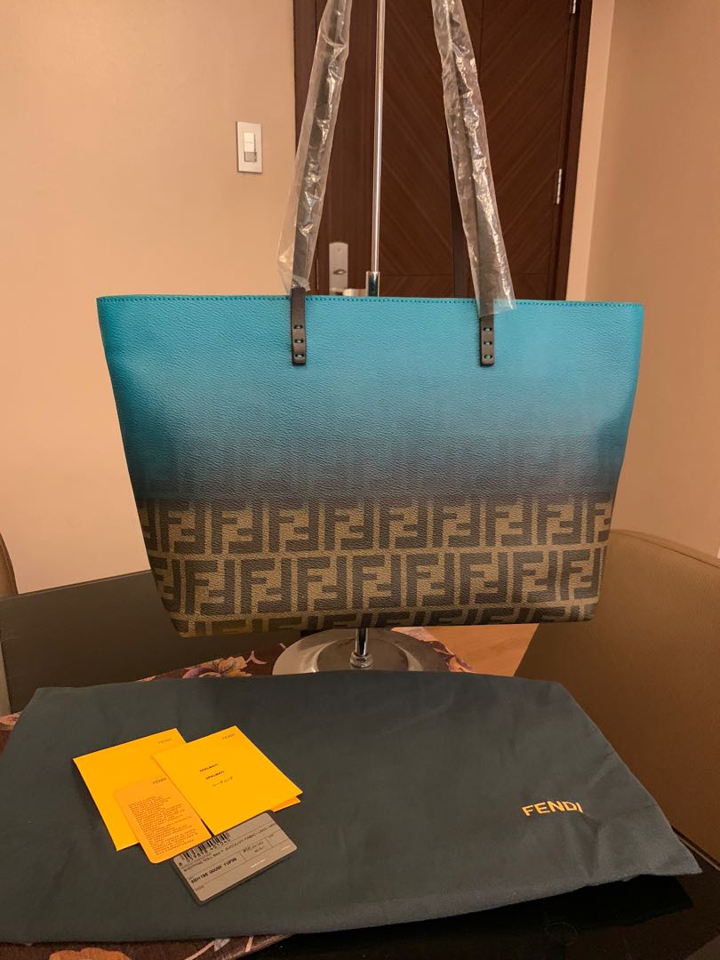 Fendi ombre on sale zucca tote