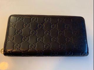 Authentic Gucci wallet dark brown