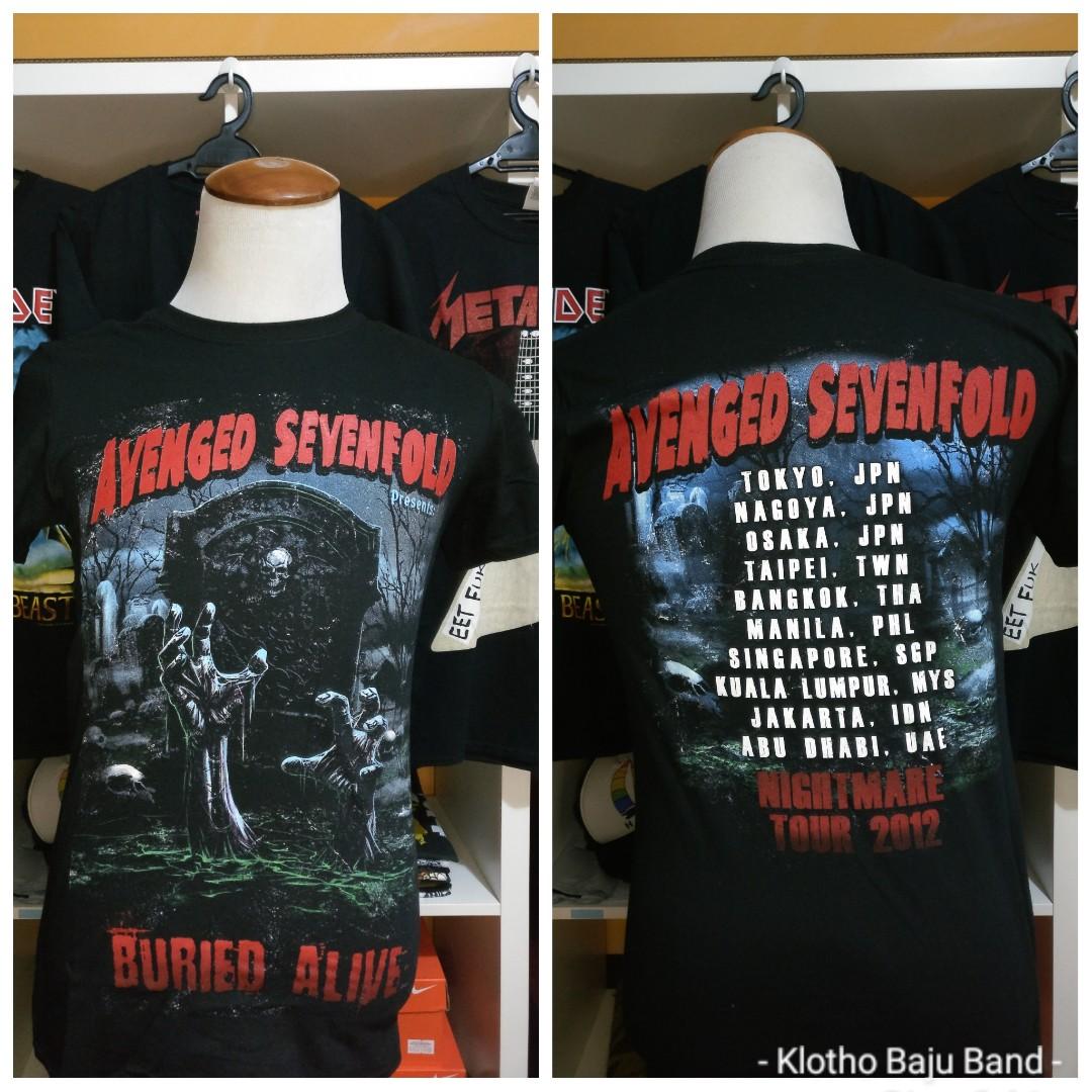 Avenged Sevenfold 2012 Tour Shirt  TShirtSlayer TShirt and BattleJacket  Gallery