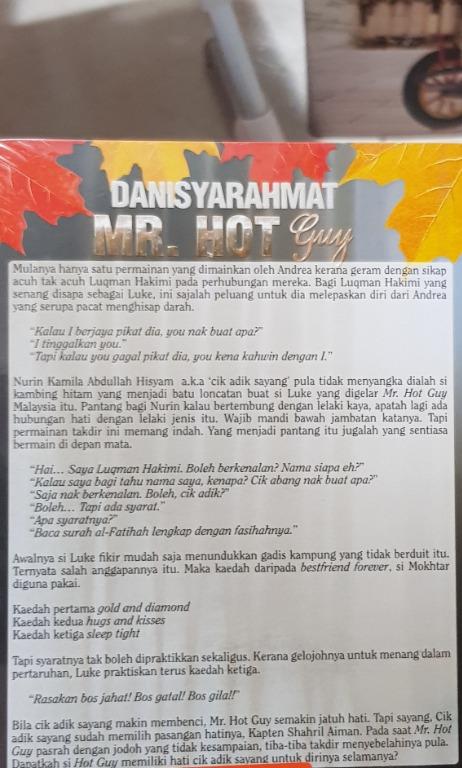 B Mr Hot Guy Books Stationery Fiction On Carousell
