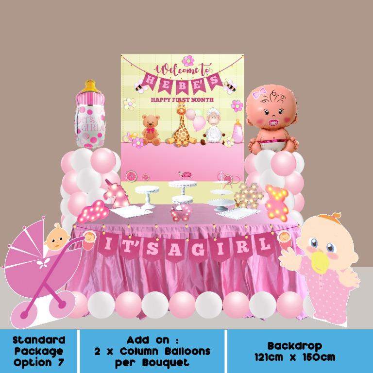 Baby Shower Girl Theme Party Decoration For Birthday Standard Package Price Start From Option 1 63 80 More Designs Themes Are Available For Your Backdrop Free Delivery Set Up And Tear Down Design 16,000+ vectors, stock photos & psd files. carousell