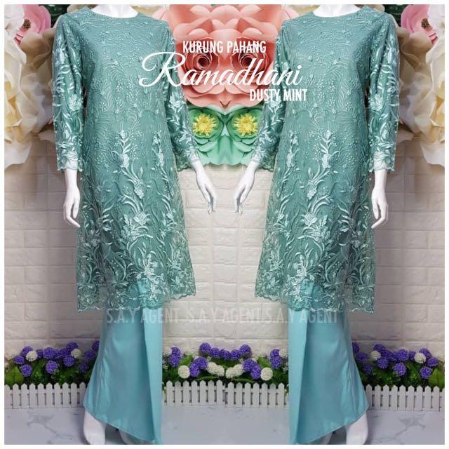 Baju kurung moden kain lace online