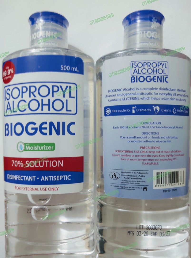 Biogenic® 500 mL Isopropyl Alcohol 70% Solution