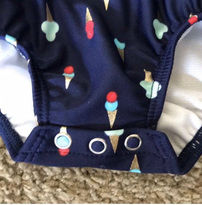 Bnwt Cat Jack Baby Girl Ice Cream Print One Piece Swimsuit 9 12