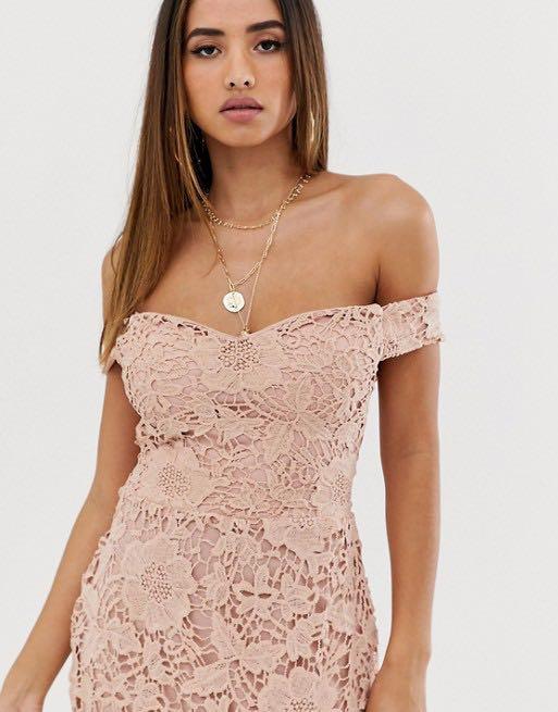 Missguided blush dress online
