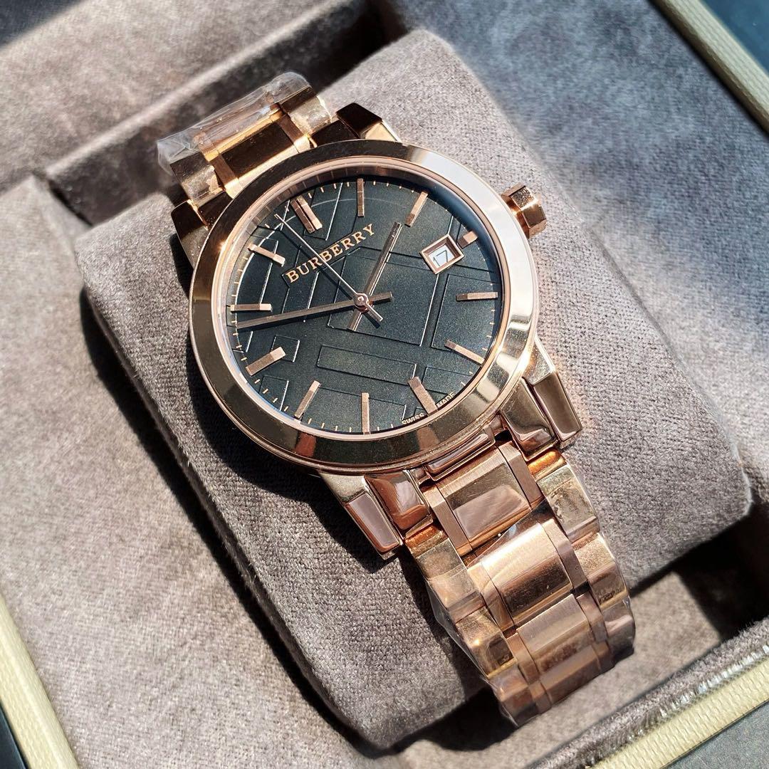 burberry womens watch rose gold