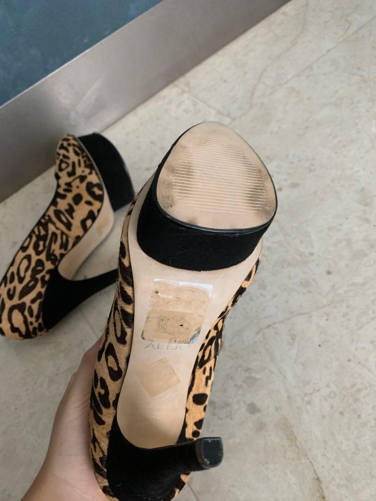 Aldo cheetah heels hot sale
