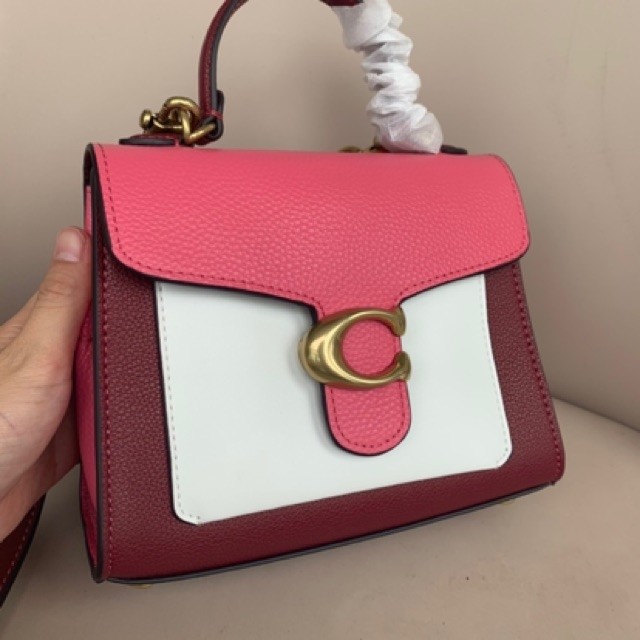 coach tabby top handle pink