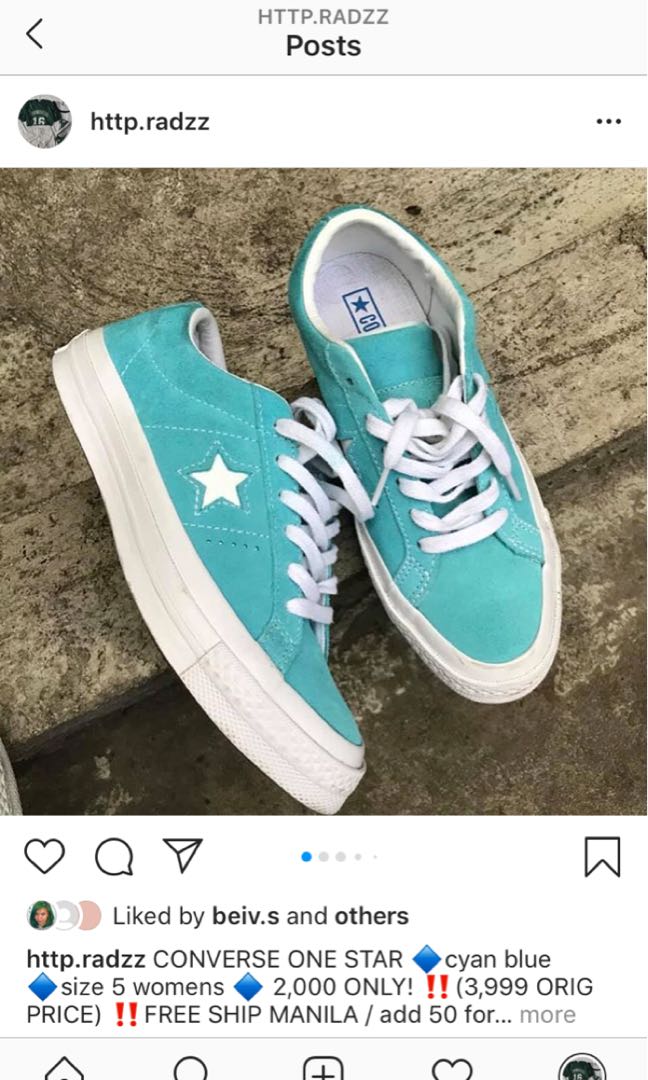 converse one star size 5