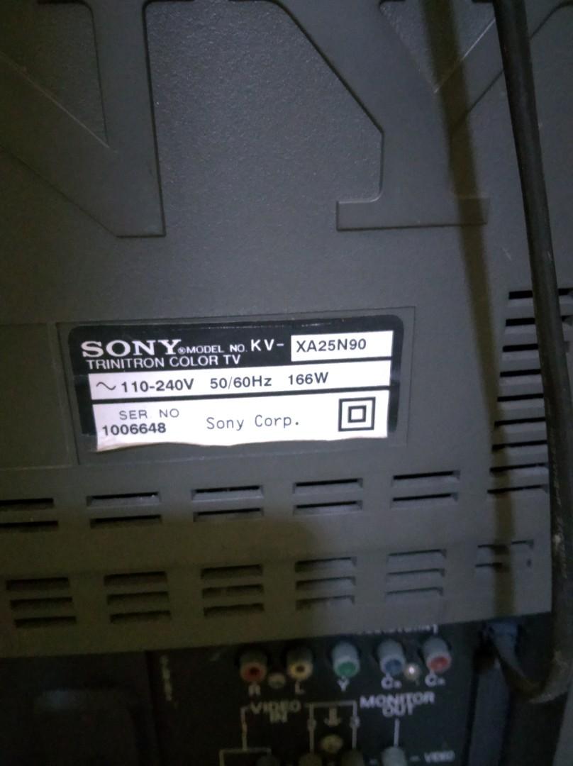 crt sony tv (Category: TV) located in Manila. Submitted by k3788 (Listing ID 1005575916, Image 3). Description: sony tv crt used working pa test all you can.