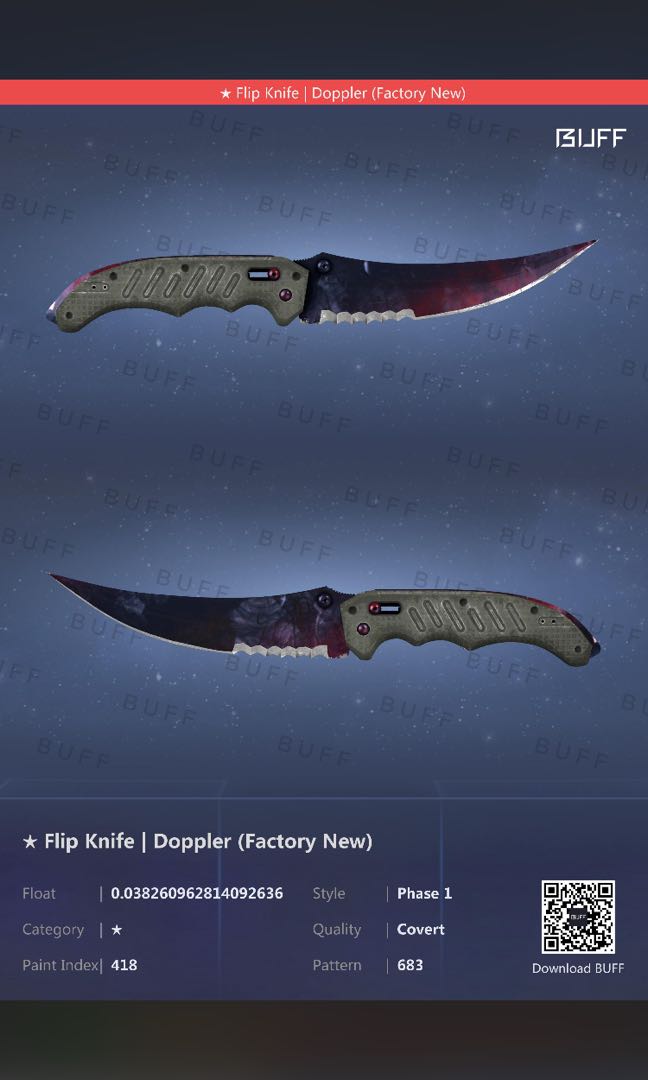 Csgo Flip Knife Doppler Fn Toys Games Video Gaming In Game Products On Carousell