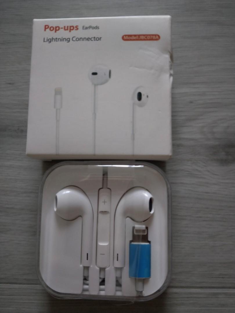 pop ups earpods lightning connector