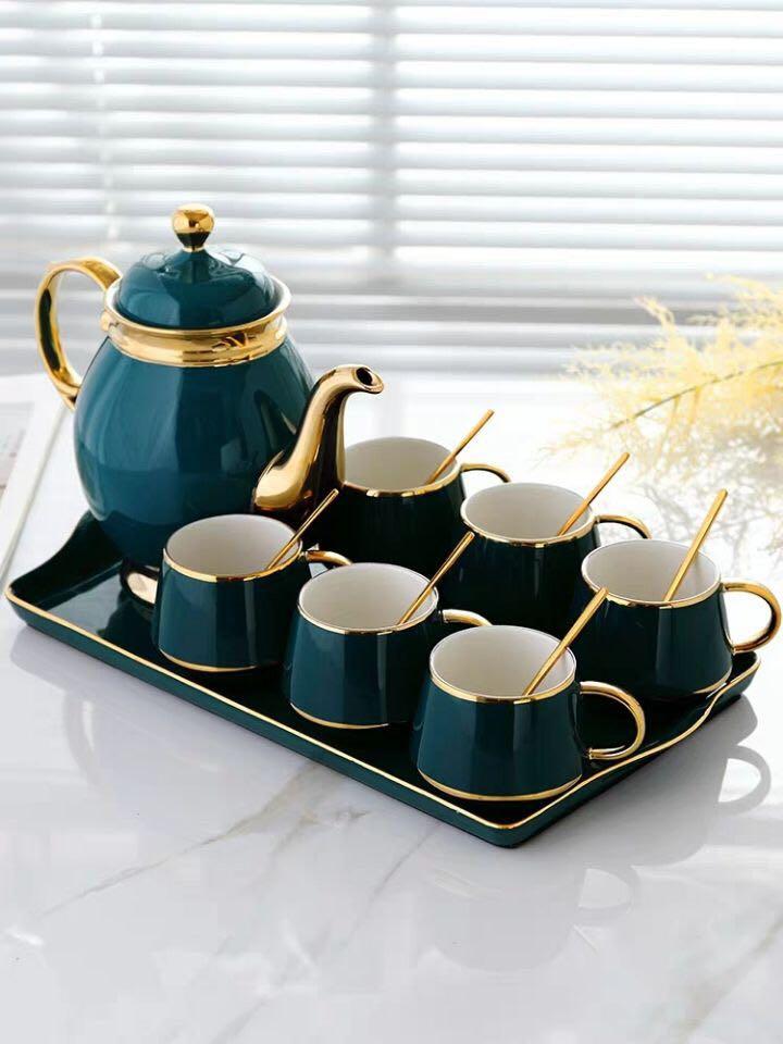 Emerald Luxury Tea Set, Furniture & Home Living, Kitchenware