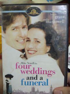 Four weddings and a funeral dvd