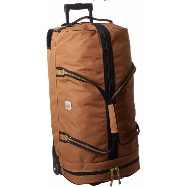 Free Delivery Carhartt Wheeled Gear Large Duffle Duffel Bag 30 inch Carhartt Brown Luggage Suitcase Suit case