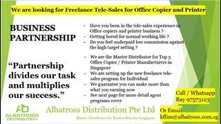 Freelance Tele-Sales for Office Copier and Printer