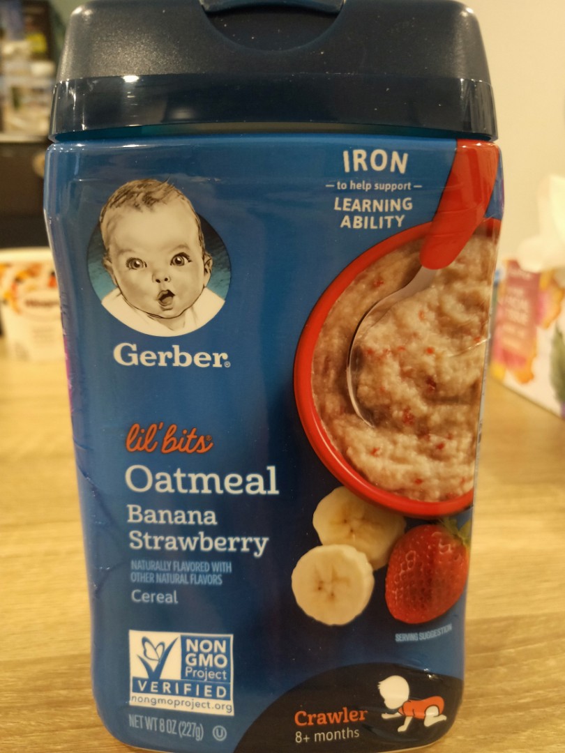 Gerber cereal banana and strawberry, Babies & Kids, Nursing & Feeding